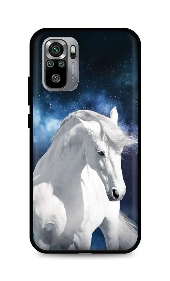 Kryt TopQ Xiaomi Redmi Note 10S silikon White Horse 62354