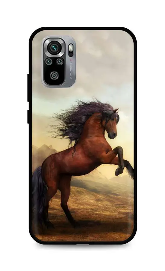 Kryt TopQ Xiaomi Redmi Note 10S silikon Brown Horse 62358