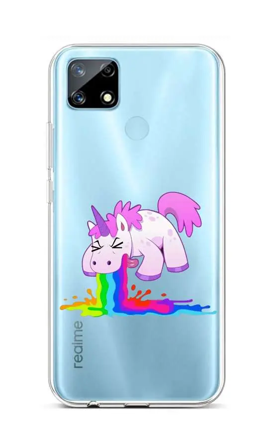 Kryt TopQ Realme 7i silikon Rainbow Splash 62508