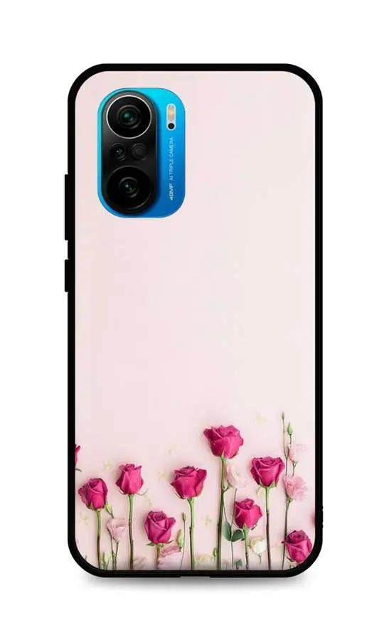Kryt TopQ Xiaomi Poco F3 silikon Roses 62789