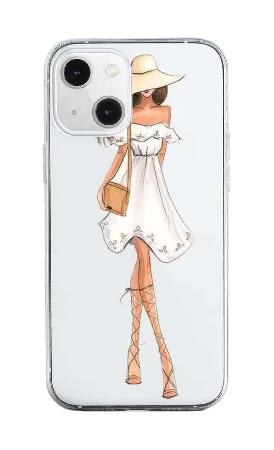 Kryt TopQ iPhone 13 silikon Lady 5 64677