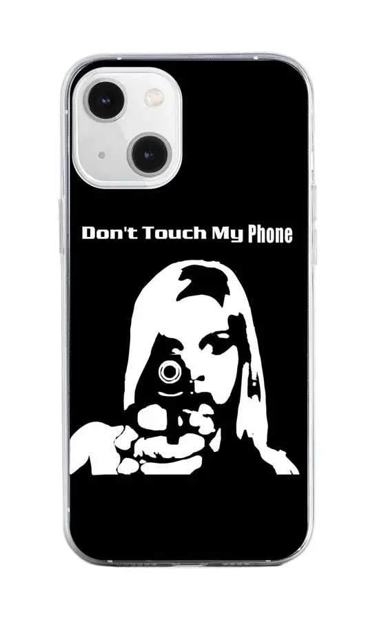 Kryt TopQ iPhone 13 mini silikon Don't Touch Gun 64692