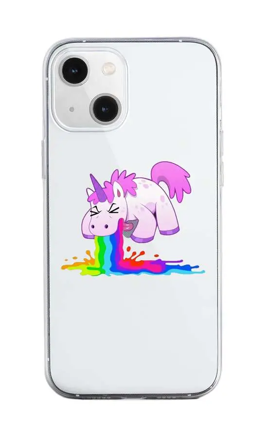 Kryt TopQ iPhone 13 mini silikon Rainbow Splash 64738