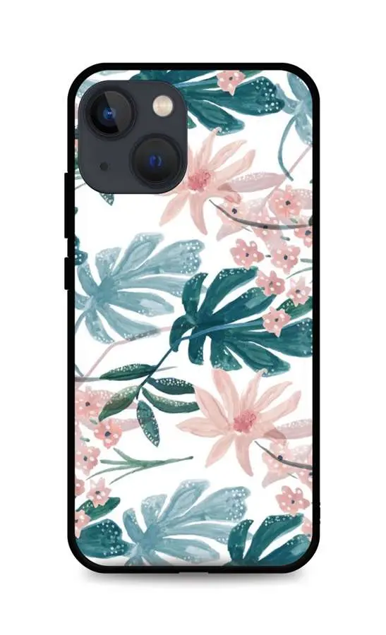 Kryt TopQ LUXURY iPhone 13 mini pevný Monstera 64778