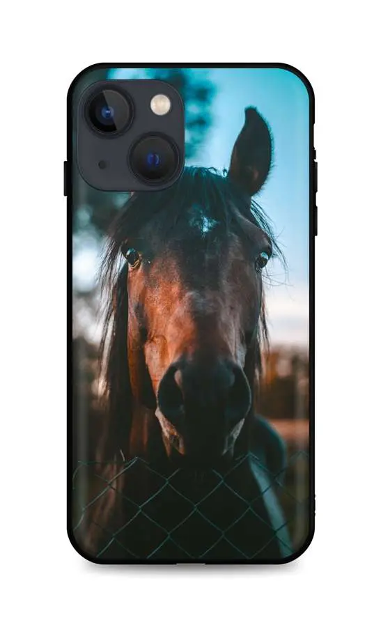 Kryt TopQ iPhone 13 silikon Horse 64887