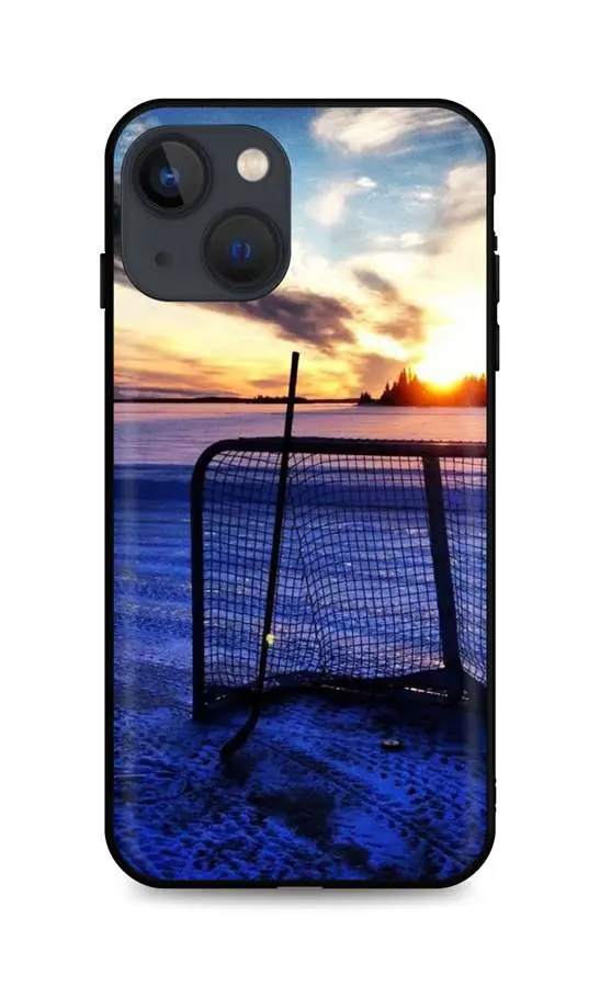 Kryt TopQ iPhone 13 silikon Hockey Sunset 64902