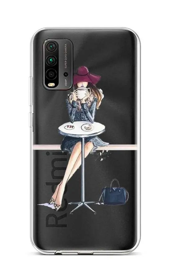 Kryt TopQ Xiaomi Redmi 9T silikon Lady 6 65089