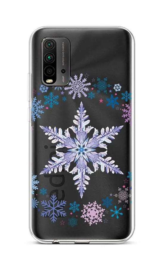 Kryt TopQ Xiaomi Redmi 9T silikon Snowflake 65138