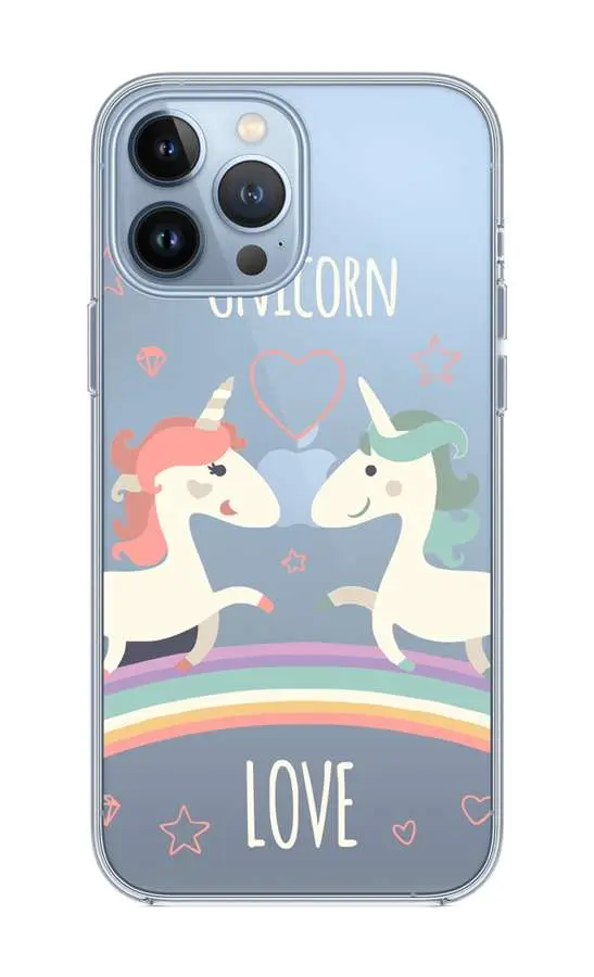 Kryt TopQ iPhone 13 Pro Max silikon Unicorn Love 65290