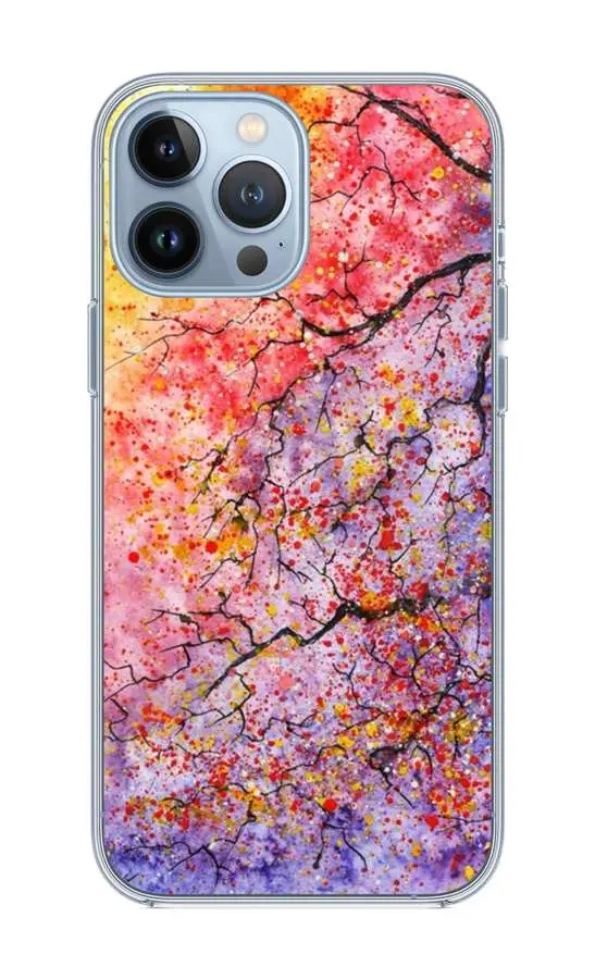 Kryt TopQ iPhone 13 Pro Max silikon Abstract Tree 65292