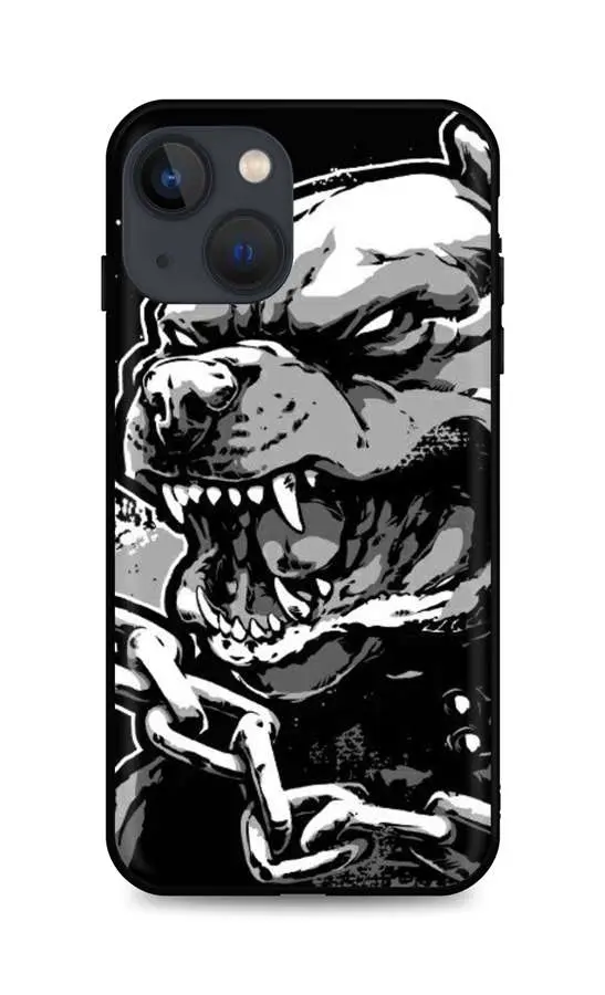Kryt TopQ iPhone 13 mini silikon Agressive Pitbull 65392