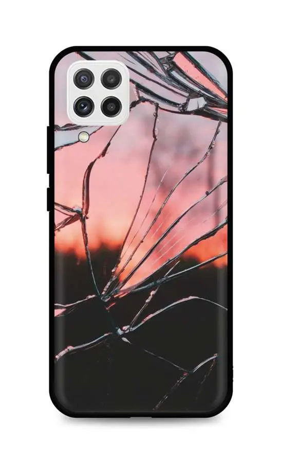 Kryt TopQ LUXURY Samsung A22 pevný Pink Broken 65420