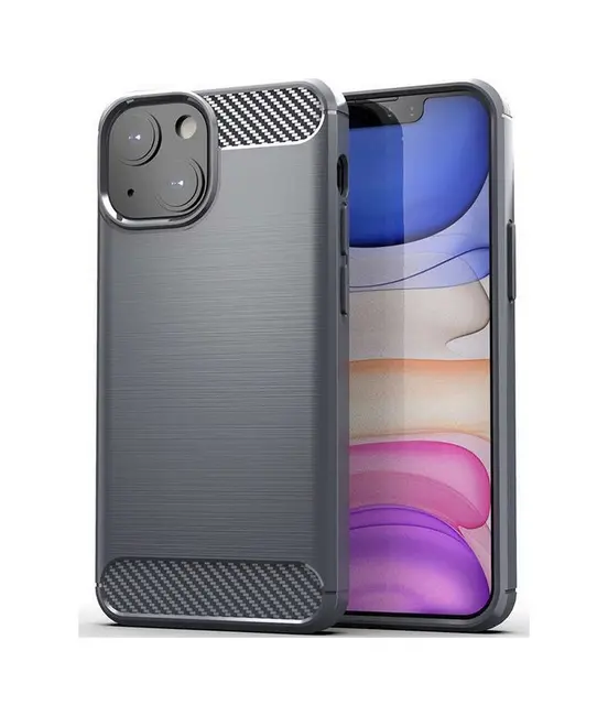 Kryt TopQ iPhone 13 mini silikon šedý 65458