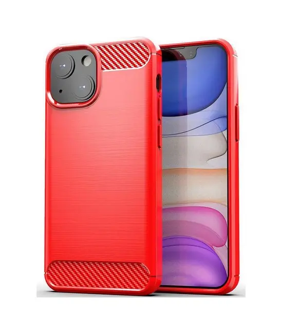 Kryt TopQ iPhone 13 silikon červený 65467