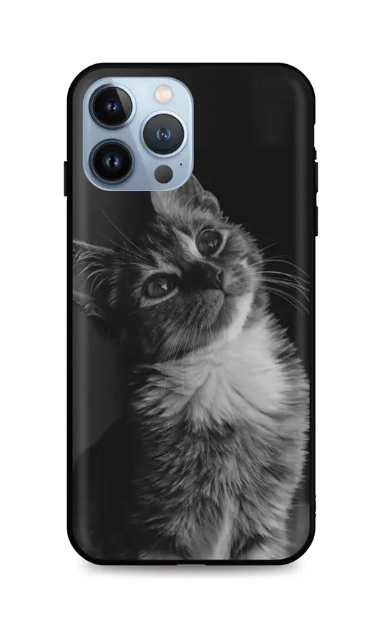 Kryt TopQ iPhone 13 Pro Max silikon Cute Cat 65573