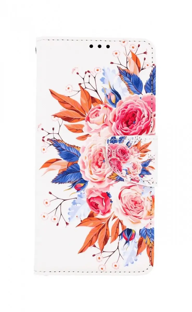 Pouzdro TopQ Samsung A22 knížkové Kytice 66170