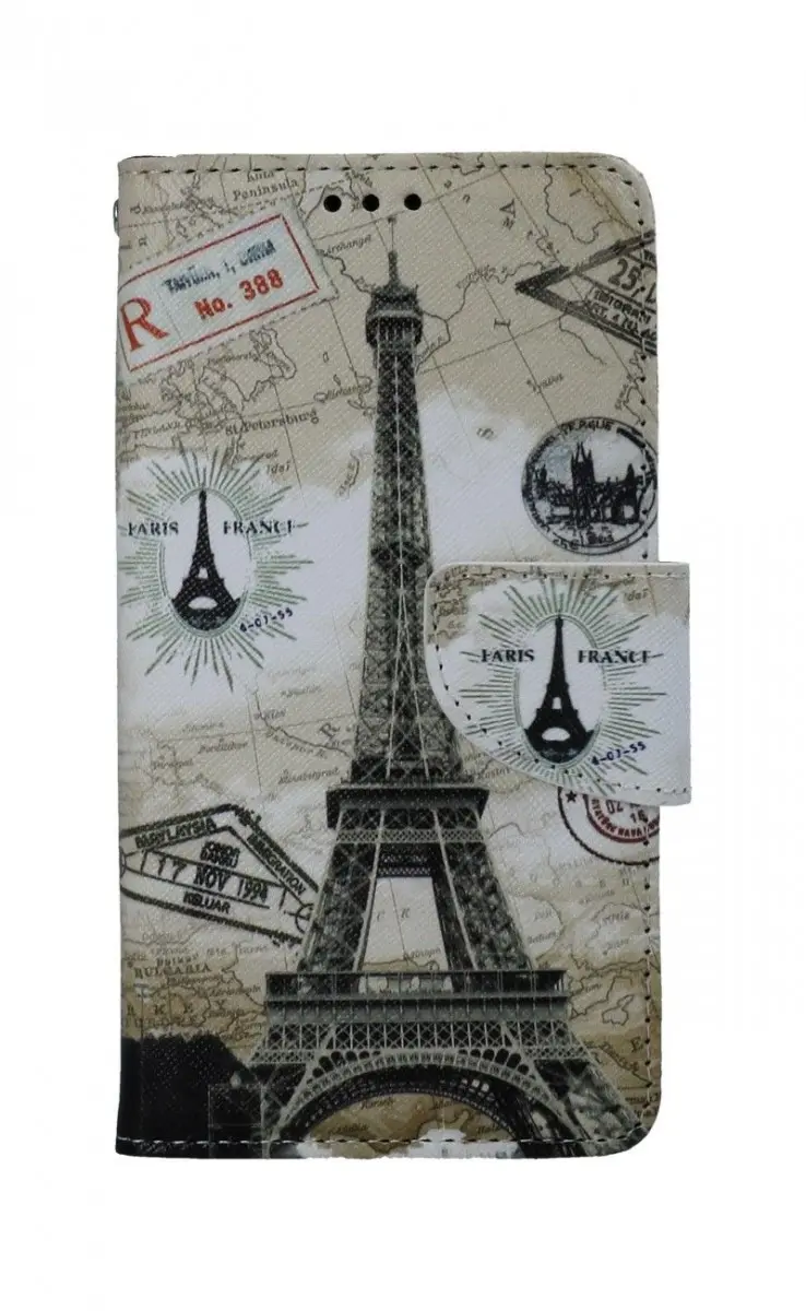 Pouzdro TopQ iPhone 13 knížkové Paris 2 66348