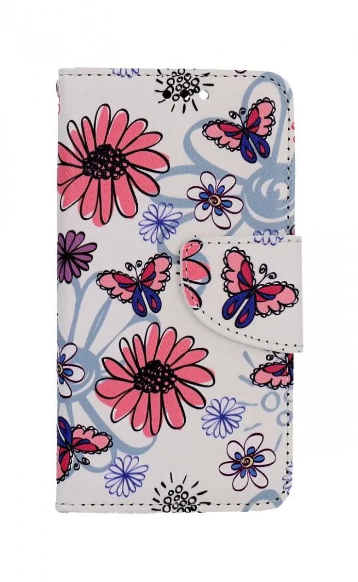 Pouzdro TopQ iPhone 13 mini knížkové Flowers 66381