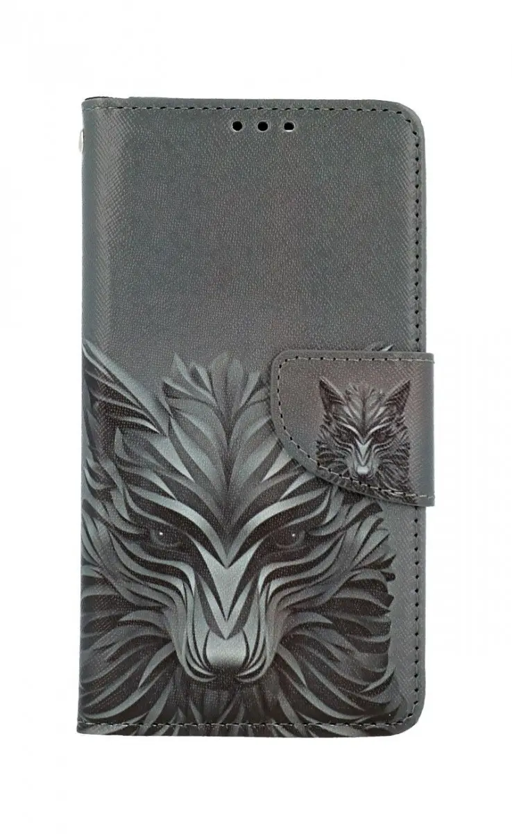 Pouzdro TopQ iPhone 13 Pro knížkové Vlk 66455