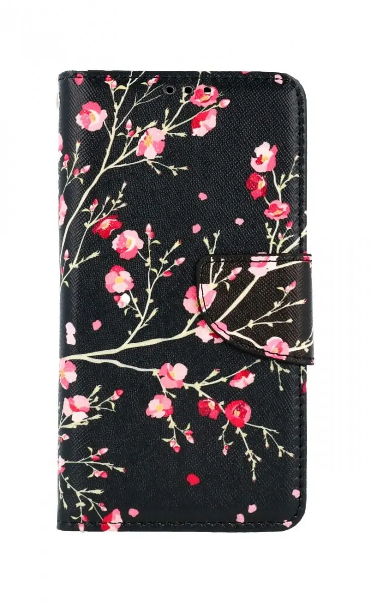 Pouzdro TopQ iPhone 13 Pro knížkové Noční květy 66458