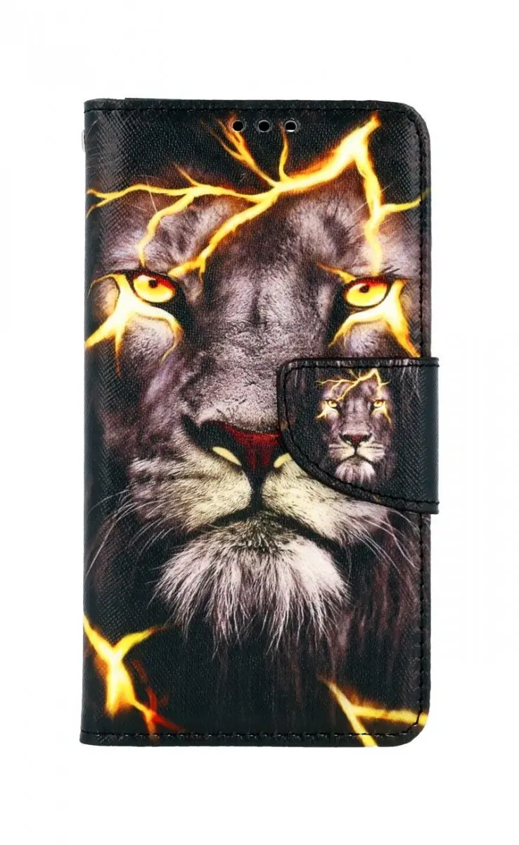 Pouzdro TopQ iPhone 13 Pro knížkové Magický lev 66465