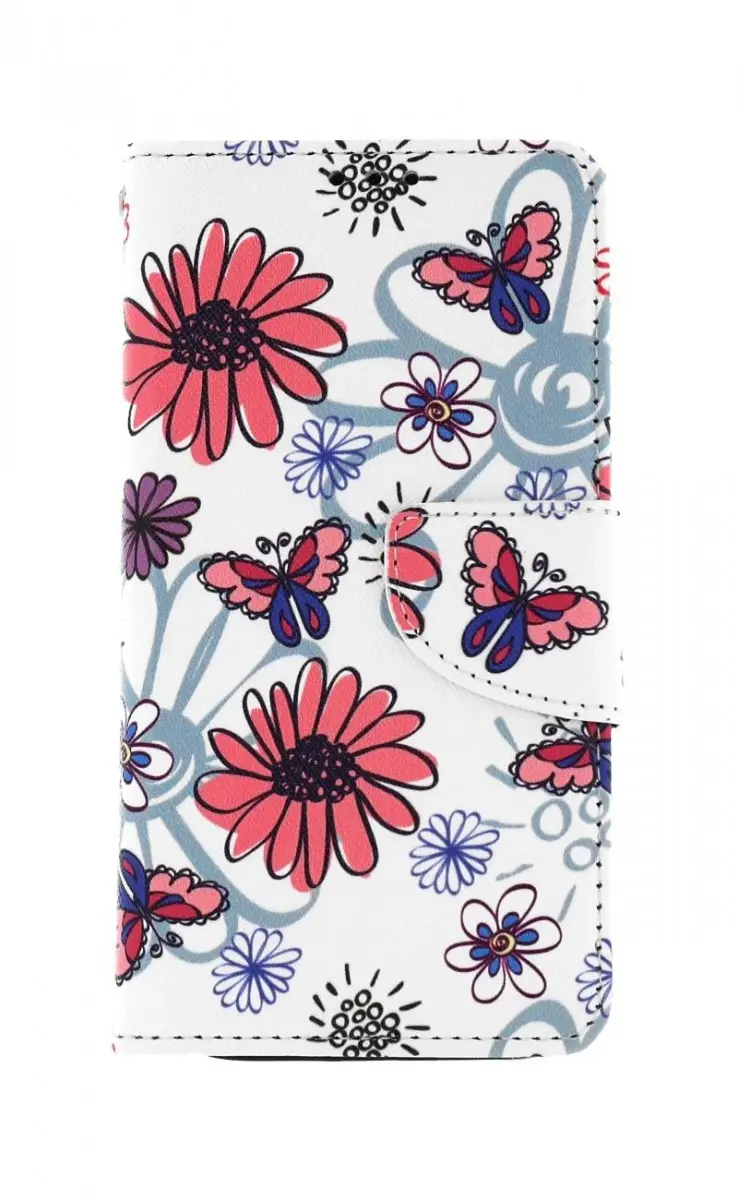 Pouzdro TopQ iPhone 13 Pro knížkové Flowers 66470