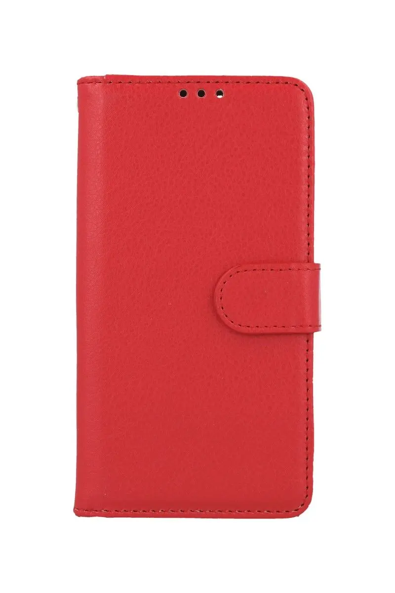 Pouzdro TopQ iPhone 13 Pro Max knížkové červené s přezkou 66505