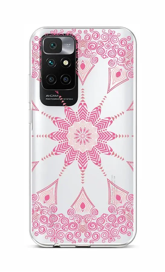 Kryt TopQ Xiaomi Redmi 10 silikon Pink Mandala 66528