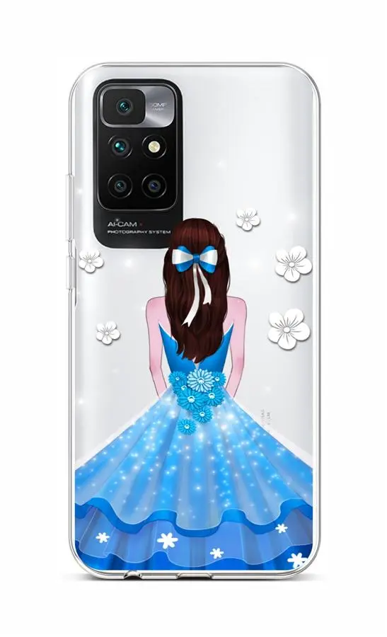 Kryt TopQ Xiaomi Redmi 10 silikon Blue Princess 66543