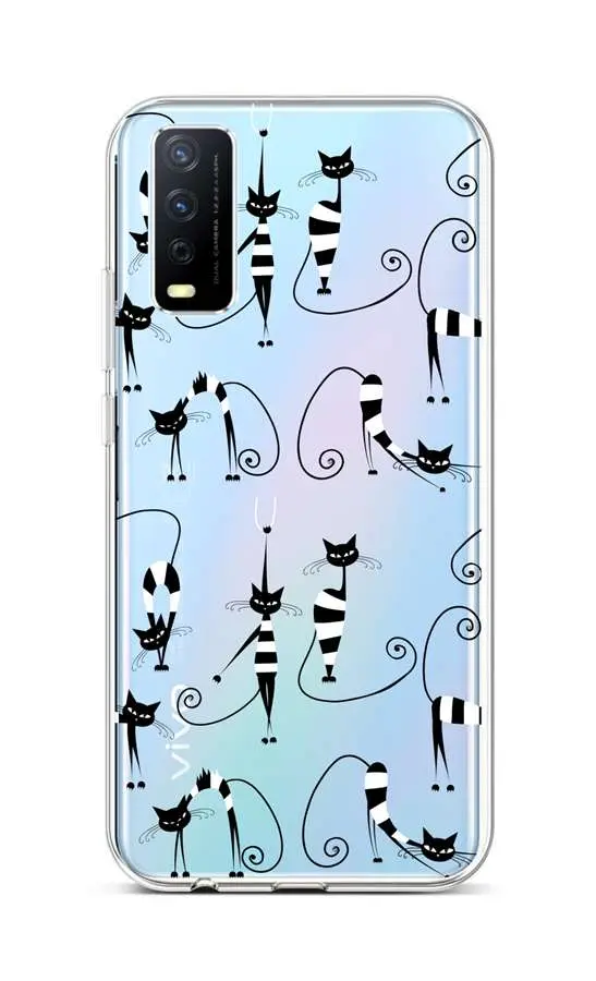 Kryt TopQ Vivo Y11s silikon Cats 1 66594