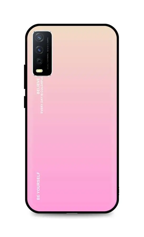 Kryt TopQ LUXURY Vivo Y11s pevný duhový meruňkový 66651