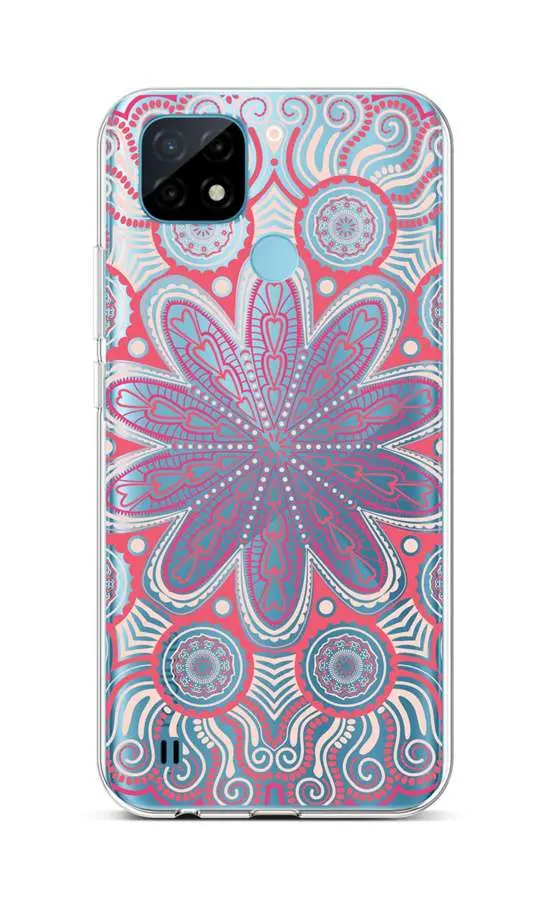 Kryt TopQ Realme C21 silikon Romantic Mandala 66835