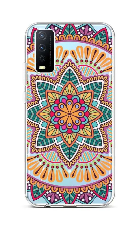 Kryt TopQ Vivo Y20s silikon Happy Mandala 66944