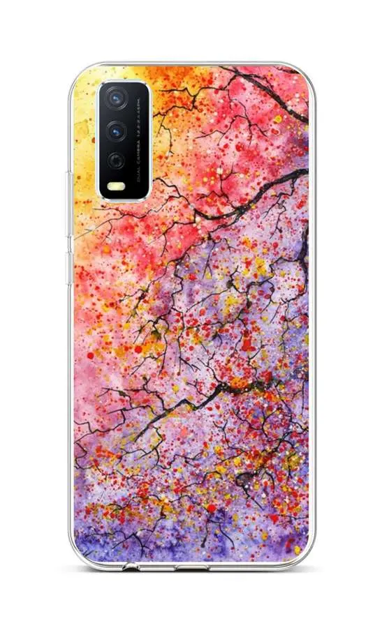 Kryt TopQ Vivo Y20s silikon Abstract Tree 66948