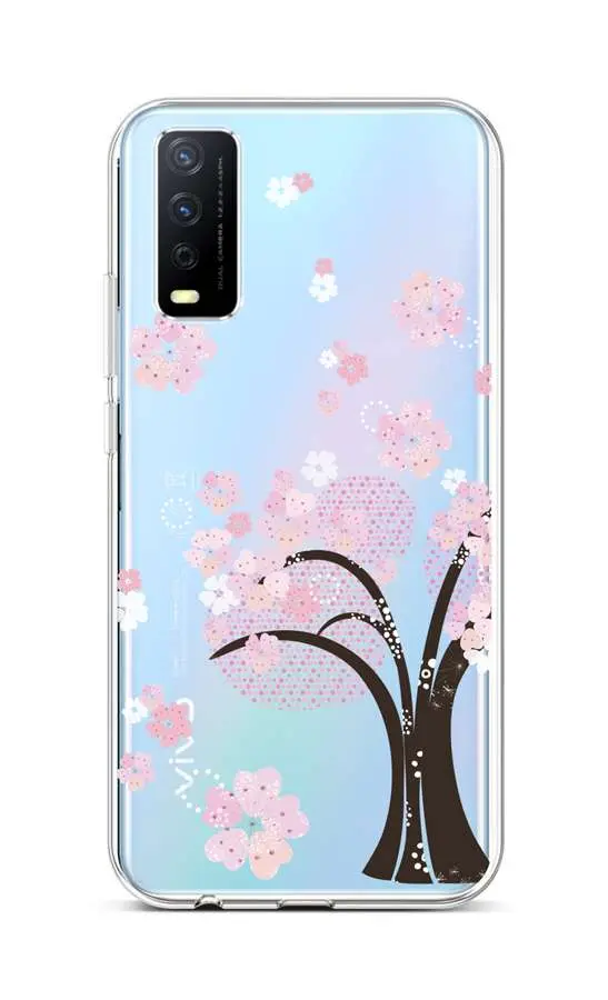 Kryt TopQ Vivo Y20s silikon Cherry Tree 66972