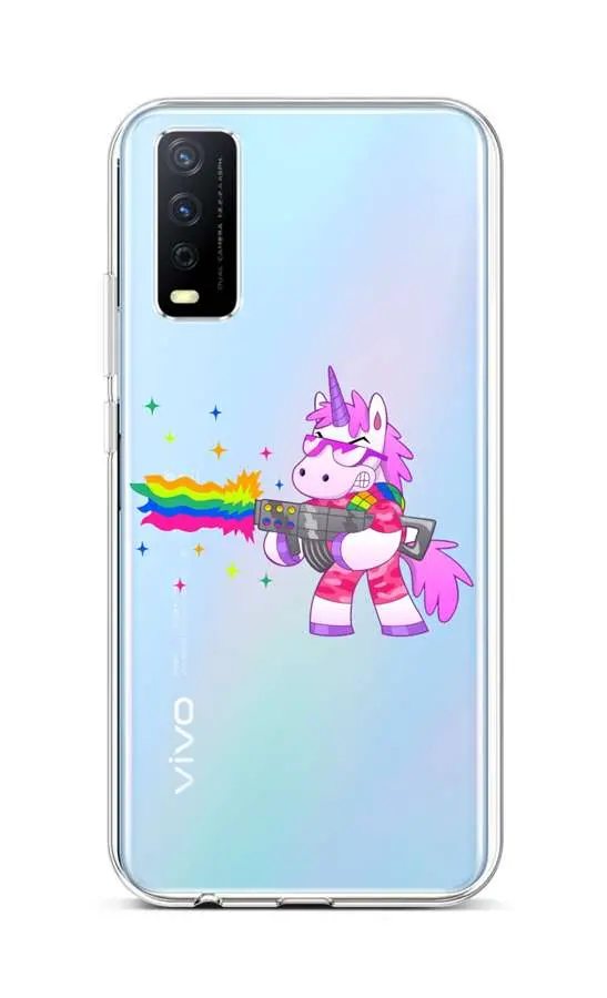 Kryt TopQ Vivo Y20s silikon Rainbow Gun 67011