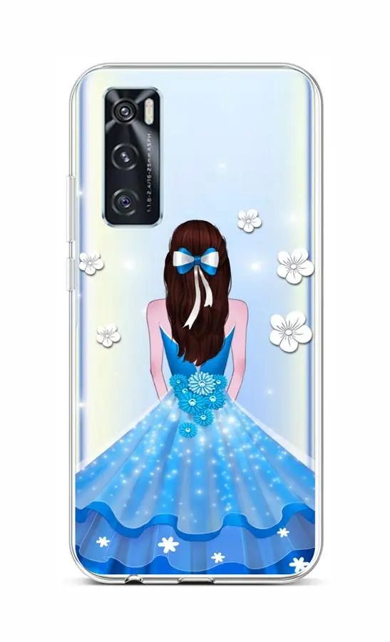 Kryt TopQ Vivo Y70 silikon Blue Princess 67186