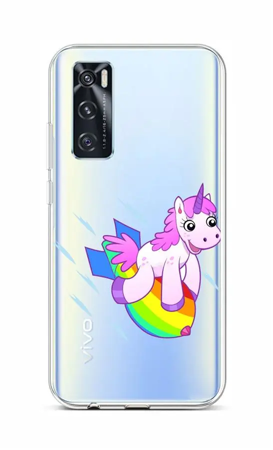 Kryt TopQ Vivo Y70 silikon Flying Unicorn 67198