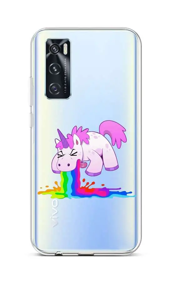 Kryt TopQ Vivo Y70 silikon Rainbow Splash 67199