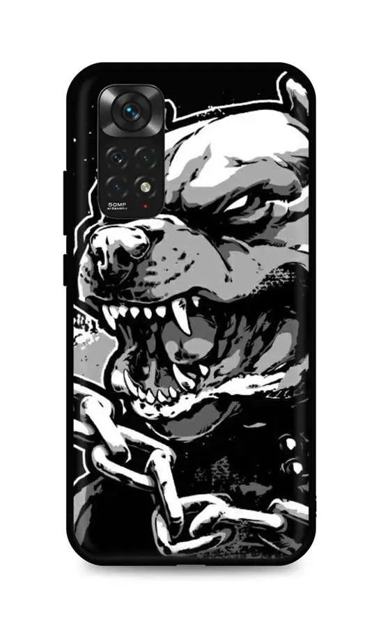 Kryt TopQ Xiaomi Redmi Note 11 silikon Agressive Pitbull 67360
