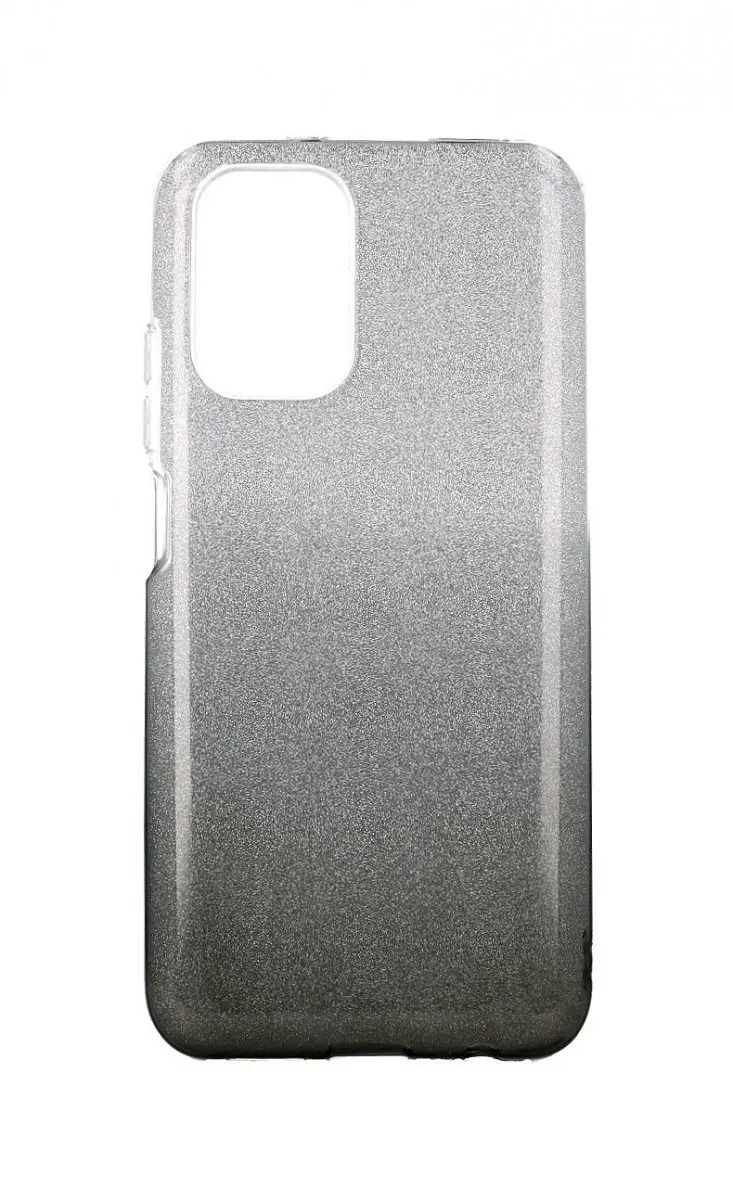 Kryt TopQ Xiaomi Redmi 10 glitter stříbrno-černý 67421