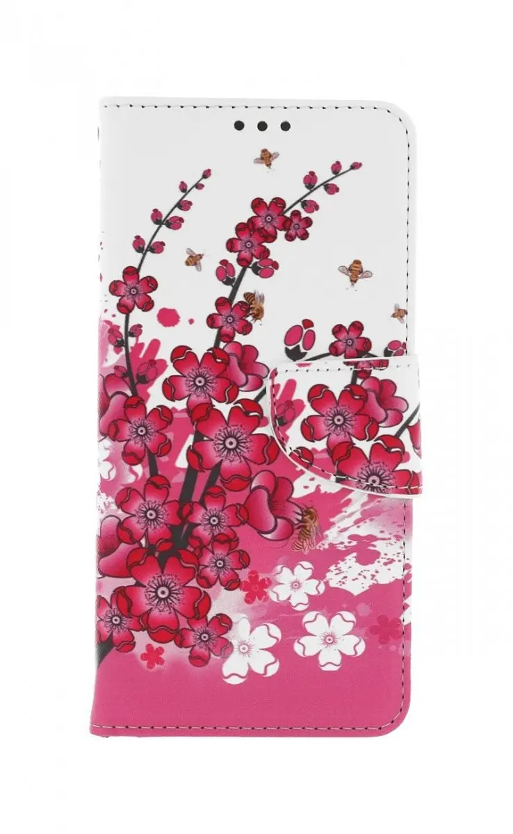 Pouzdro TopQ Xiaomi Redmi Note 11 Pro knížkové Kytičky textil 67720