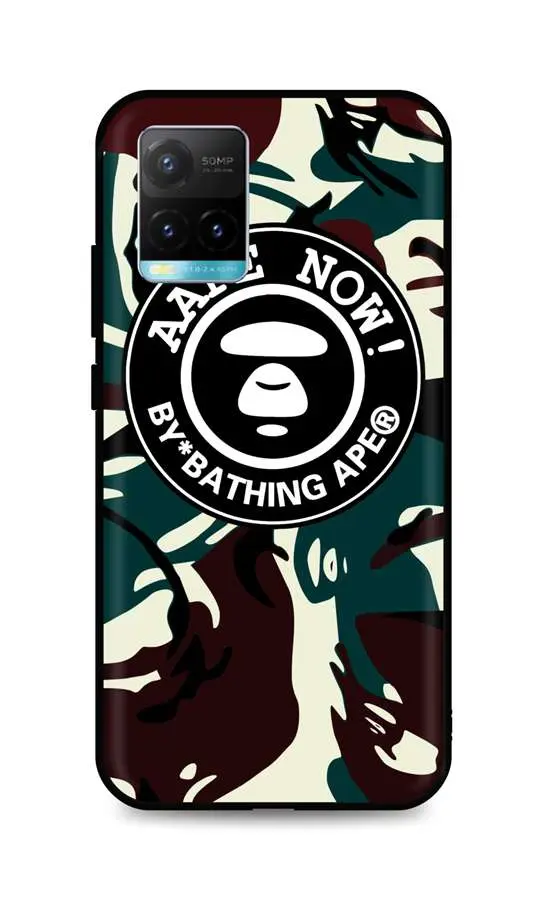 Kryt TopQ Vivo Y21s 3D silikon Army 68235