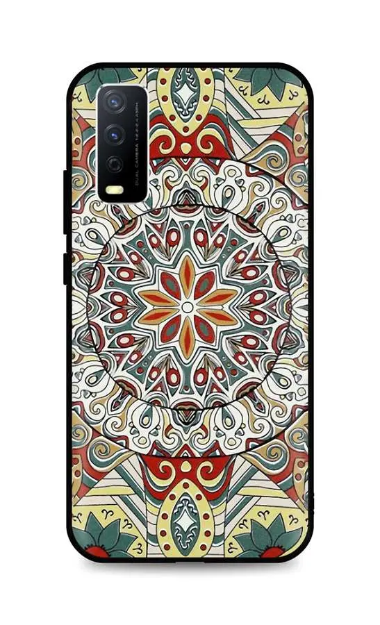 Kryt TopQ Vivo Y20s 3D silikon Barevná mandala 68394