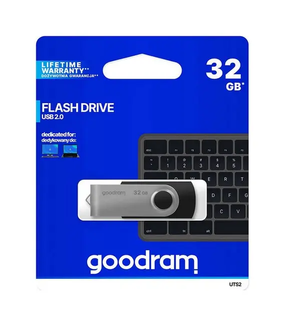 Flash disk GOODRAM UTS2 32GB černo-stříbrný 68814