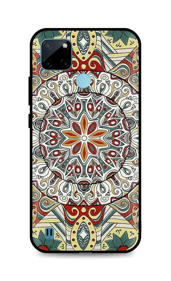 Kryt TopQ Realme C25Y 3D silikon Barevná mandala 68932