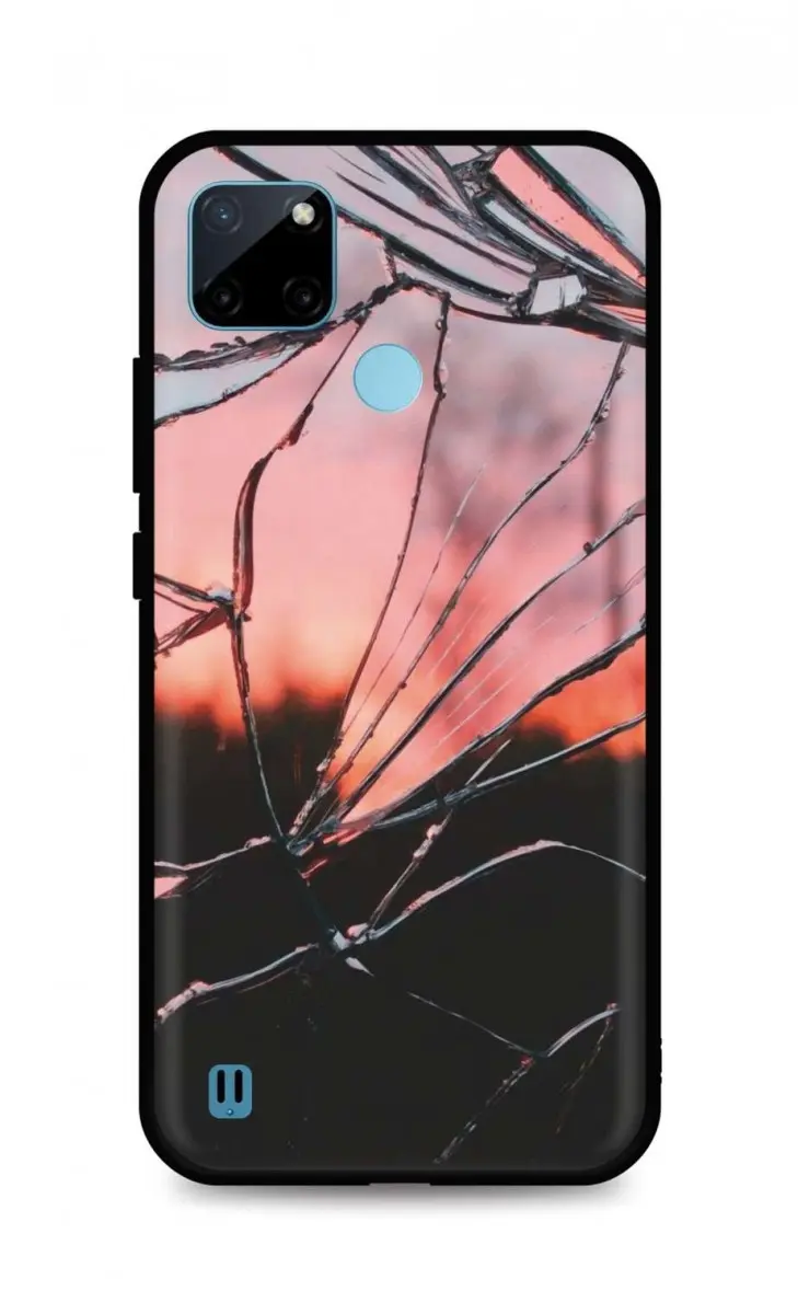 Kryt TopQ LUXURY Realme C21Y pevný Pink Broken 69745