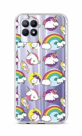 Kryt TopQ Realme 8i silikon Chunky Unicorns 69837