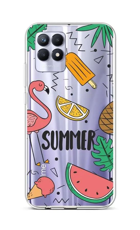 Kryt TopQ Realme 8i silikon Summer 69841