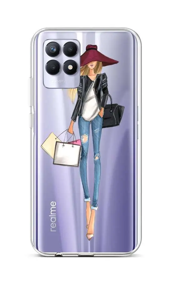 Kryt TopQ Realme 8i silikon Lady 2 69884